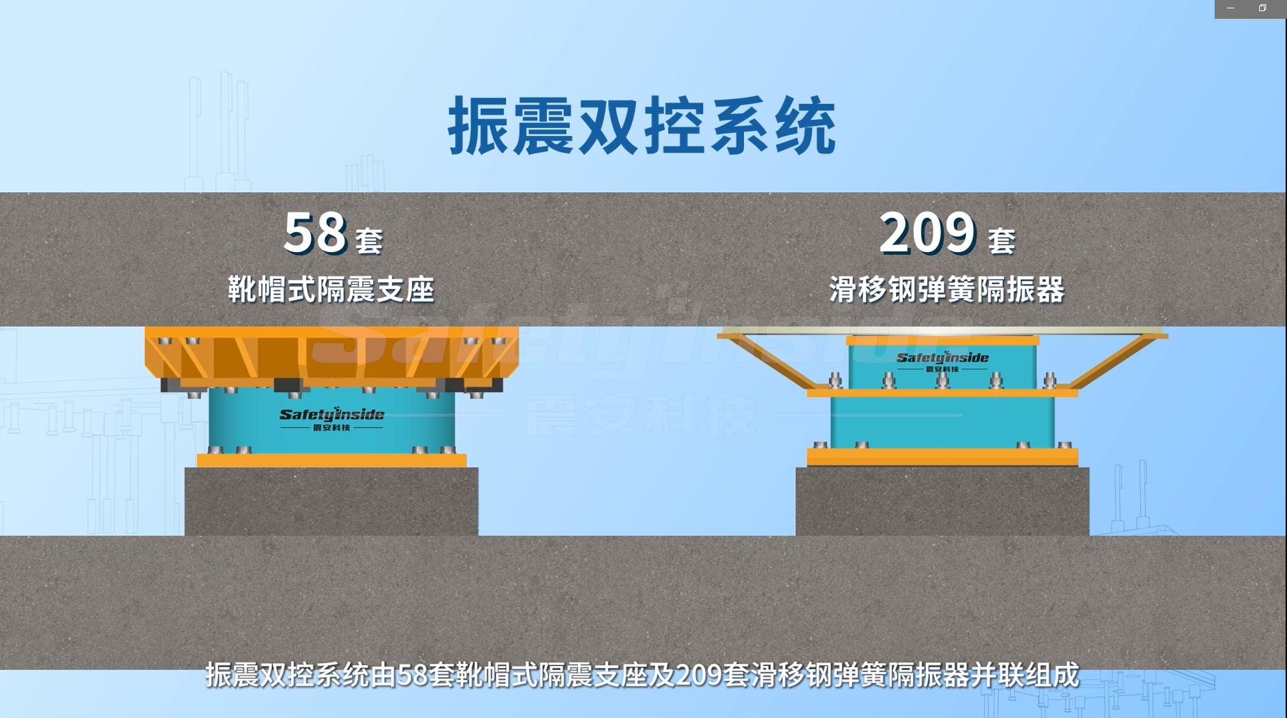 国内首例并联式“振震双控”系统